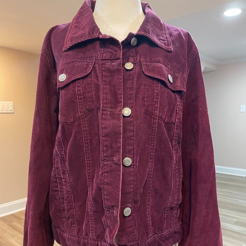 Old Navy Maroon Corduroy Jacket, size XL